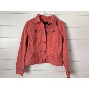 Lauren Ralph Lauren Jean Jacket Salmon Size Medium